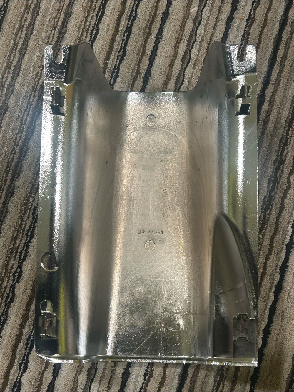Universal Silver Metal steering column cover